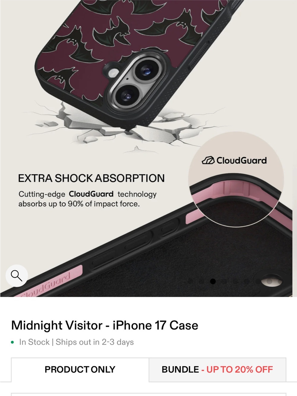 BURGA Midnight Visitor iPhone 17 Case — MagSafe - Picture 5 of 7